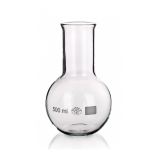 Banka titrační, ploché dno, širokohrdlá, vyhnutý okraj, SIMAX