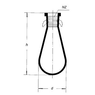 Baňka kapkovitá, NZ, SIMAX