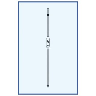 Pipeta nedělená, tř. B, 1 ryska, rozšířené provedení