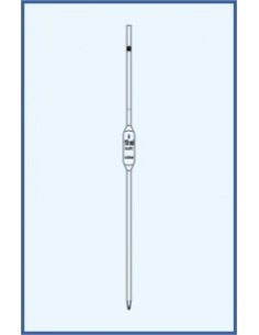 Pipeta nedělená, tř. B, 1 ryska, rozšířené provedení