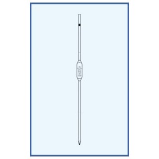 Pipeta nedělená, tř. AS, 2 rysky, rozšířené provedení