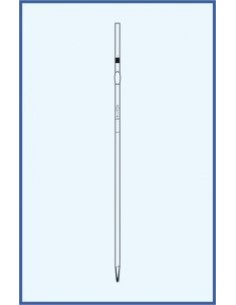 Pipeta nedělená, tř. AS, 1 ryska, bezpečnostní banička