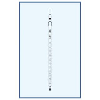 Pipeta dělená, tř. B, úplný výtok, bezpečnostní banička