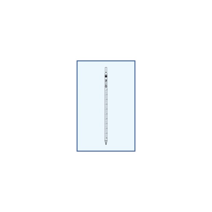 Pipeta dělená, tř. B, částečný výtok