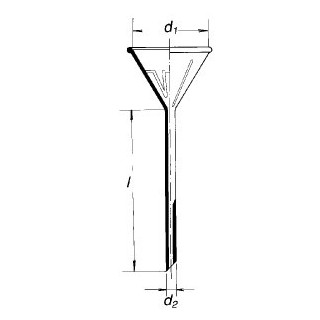Nálevka analytická pro rychlou filtraci, SIMAX