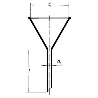 Nálevka s krátkým stonkem, úhel 60°, SIMAX