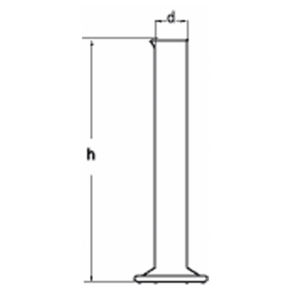 Válec odměrný vysoký, bez graduace, SIMAX