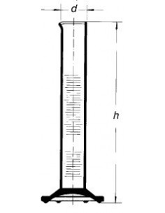Válec odměrný vysoký, třída B, bílá graduace, SIMAX