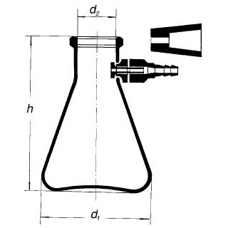 Láhev odsávací s plastovou olivkou a tubusem, SIMAX