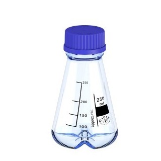 Láhev dle Erlenmeyera, dno se zářezy, GL 45, SIMAX