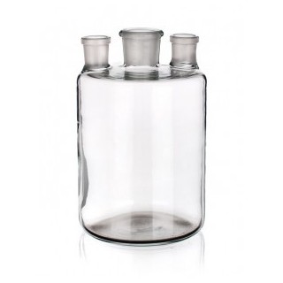 Láhev dle Woulffa se třemi hrdly NZ (1x 24/29, 2x 19/26), SIMAX