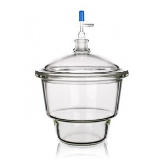 Exsikátor s NZ 24/29 a ventilem dle normy DIN 12 491