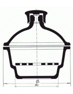 Exsikátor s plastovým hmatníkem, SIMAX