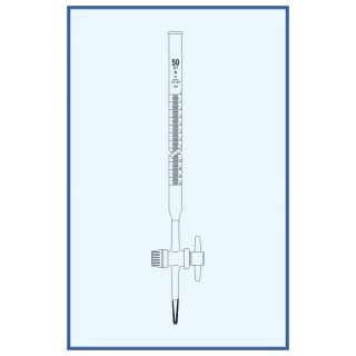Byreta, tř. B, přímý kohout, teflonové kladívko