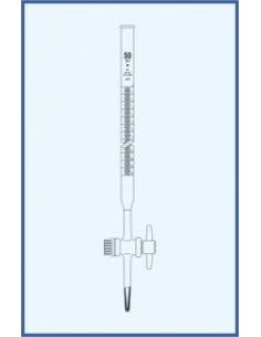 Byreta, tř. B, přímý kohout, teflonové kladívko