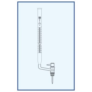 Byreta, tř. B, boční kohout, teflonové boční kladívko