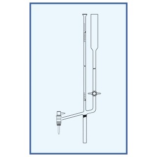 Mikrobyreta dle Banga, tř. AS, boční kohout, boční teflonové kladívko, přepouštěcí kohout, teflonové kladívko