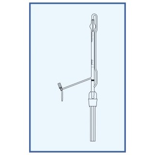 Byreta automatická dle Pelleta, tř. B, se Schellbachovým pruhem, teflonový ventil