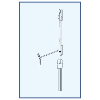 Byreta automatická dle Pelleta, tř. AS, se Schellbachovým pruhem, teflonový ventil