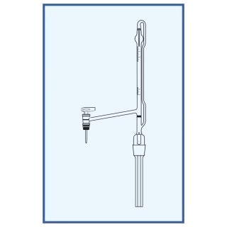 Byreta automatická dle Pelleta, tř. B, boční kohout, boční skleněné kladívko