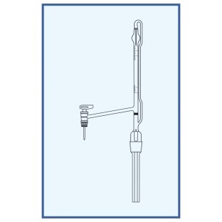 Byreta automatická dle Pelleta, tř. AS, boční kohout, boční skleněné kladívko