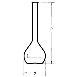 Banka odmerná, s vyhnutým okrajom, bez zátky, tr. A, overená