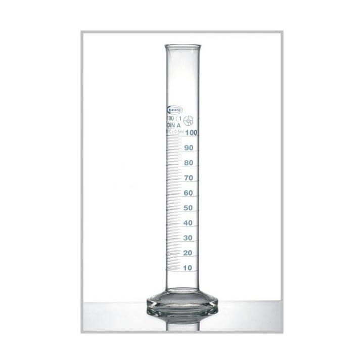 Valec odmerný vysoký, tr. presnosti A, GLASSCO
