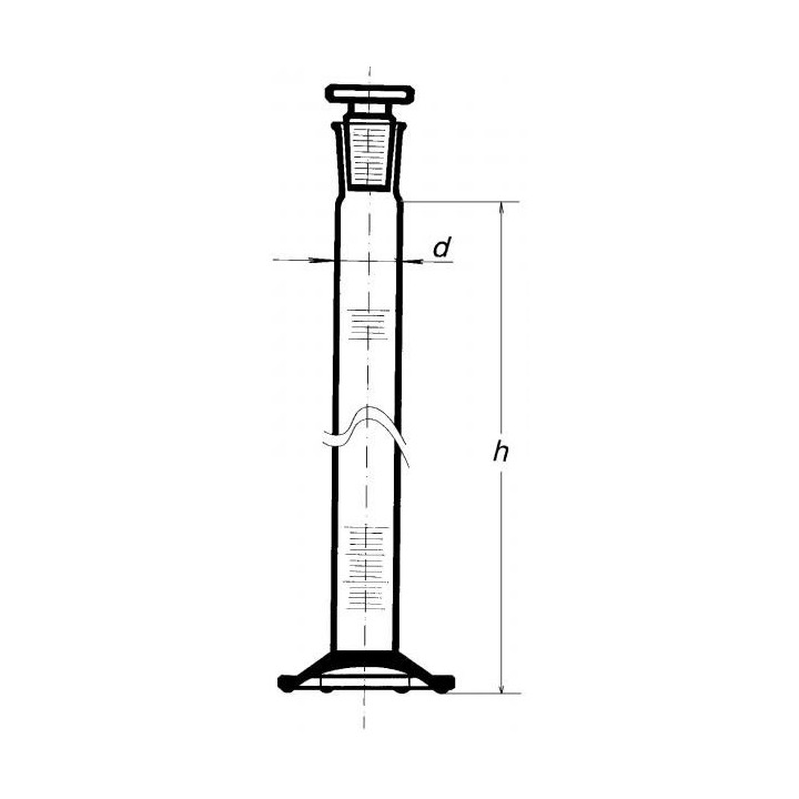 Valec odmerný s NZ, trieda presnosti B