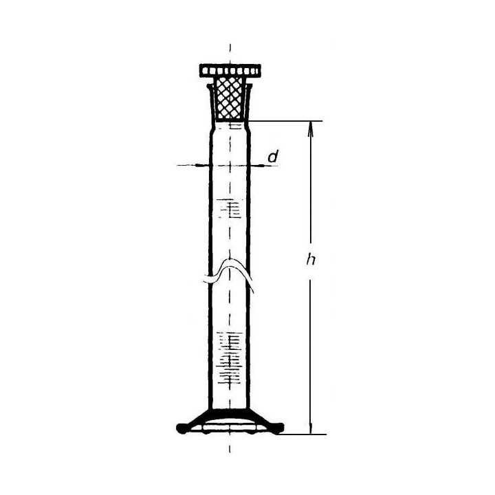 Valec odmerný s NZ, trieda presnosti B