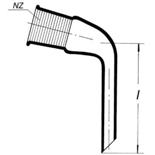 Predloha destilačná s NZ (alonž)