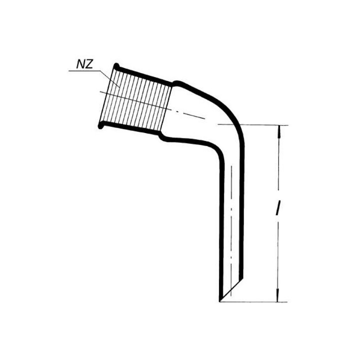 Predloha destilačná s NZ (alonž)