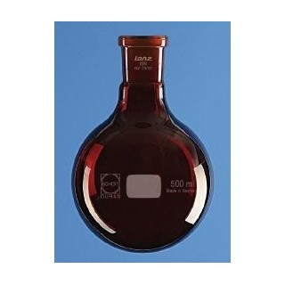 Banka s guľatým dnom a NZ, hnedá