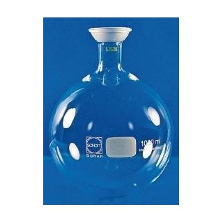 Banka s guľatým dnom a guľovým zábrusom