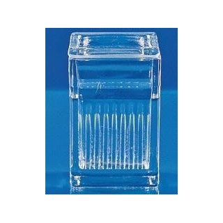 Dóza na mikrosklá s viečkom