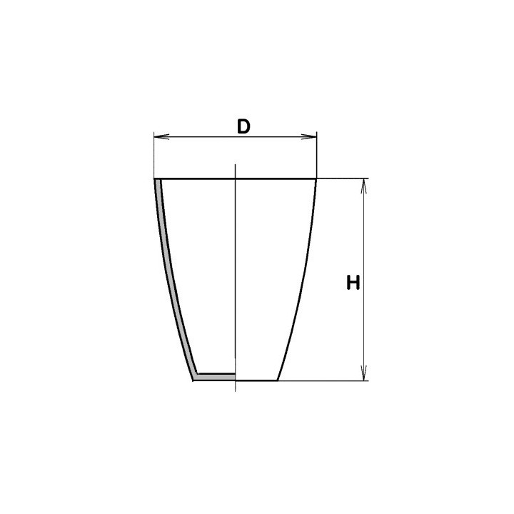 Kelímek spalovací vysoký