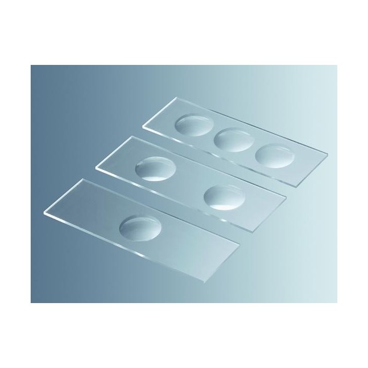 Mikrosklo podložné s jamkami