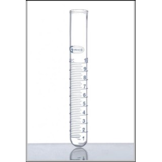 Skúmavka centrifugačná s guľatým dnom, so stupnicou