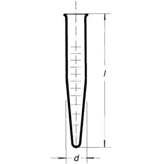 Skúmavka centrifugačná s delenou stupnicou