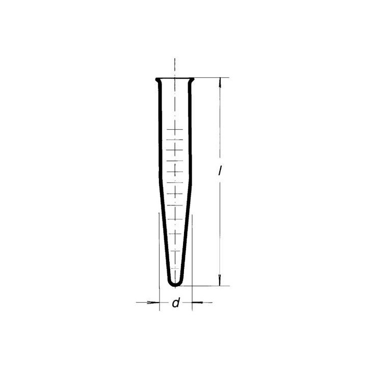 Skúmavka centrifugačná s delenou stupnicou