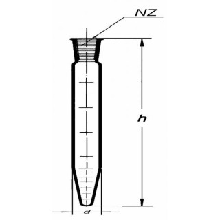 Skúmavka centrifugačná kónická