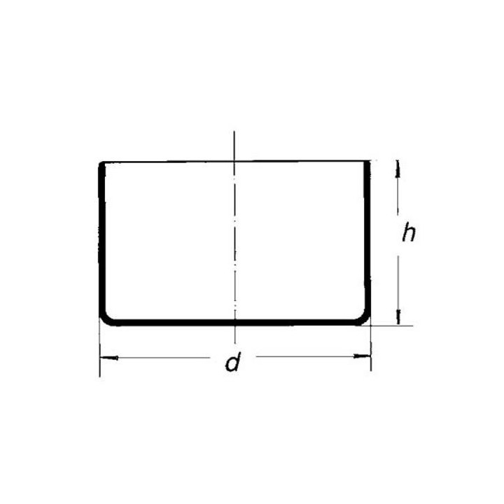 Miska kremenná kryštalizačná bez výlevky
