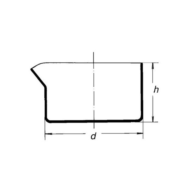 Miska kremenná kryštalizačná s výlevkou