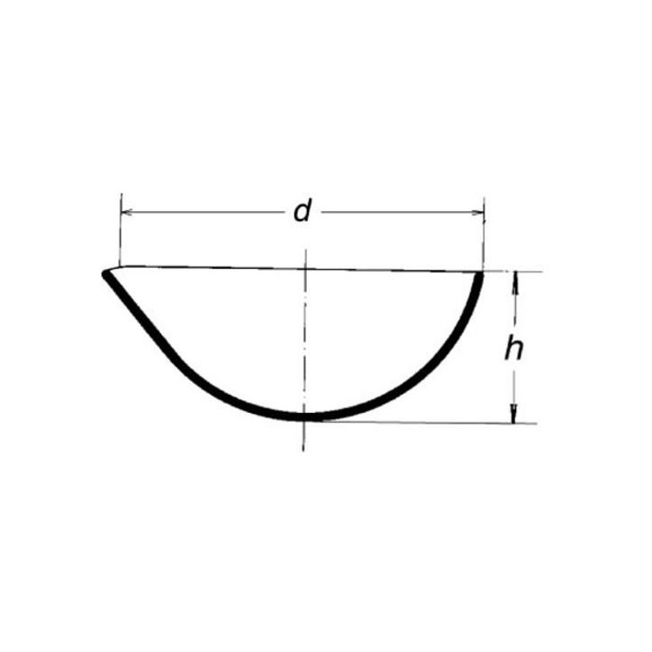 Miska kremenná odparovacia s výlevkou