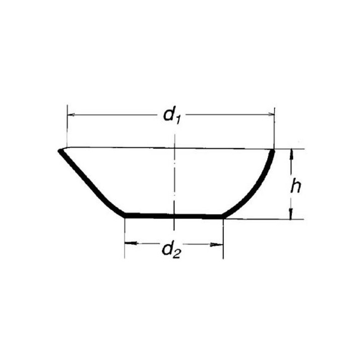 Miska kremenná odparovacia s výlevkou
