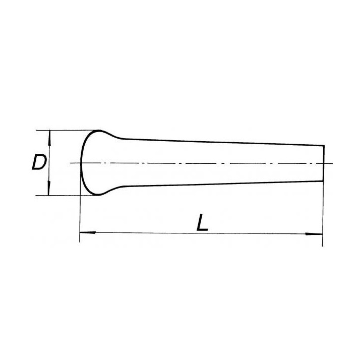 Tĺčik trecí, porcelánový drsný